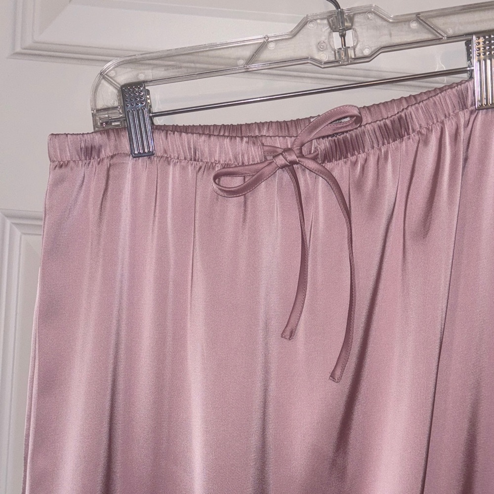 Pink Satin Skirt